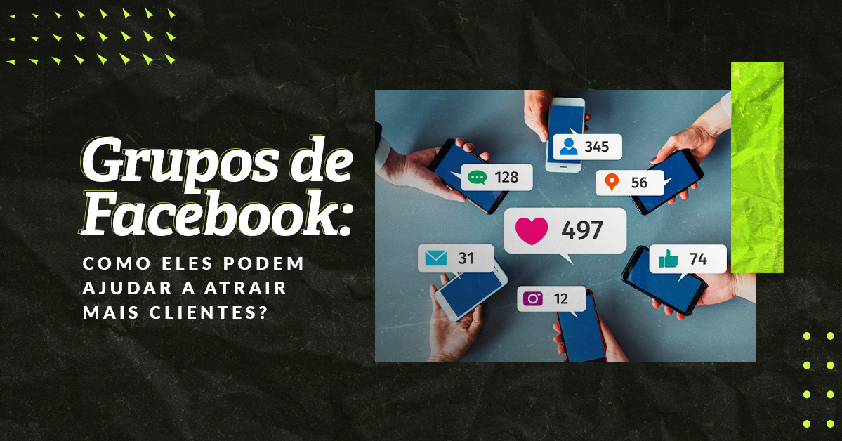 Celulares mostrando as diferentes reações que podem ser utilizadas nas postagens dos grupos de Facebook