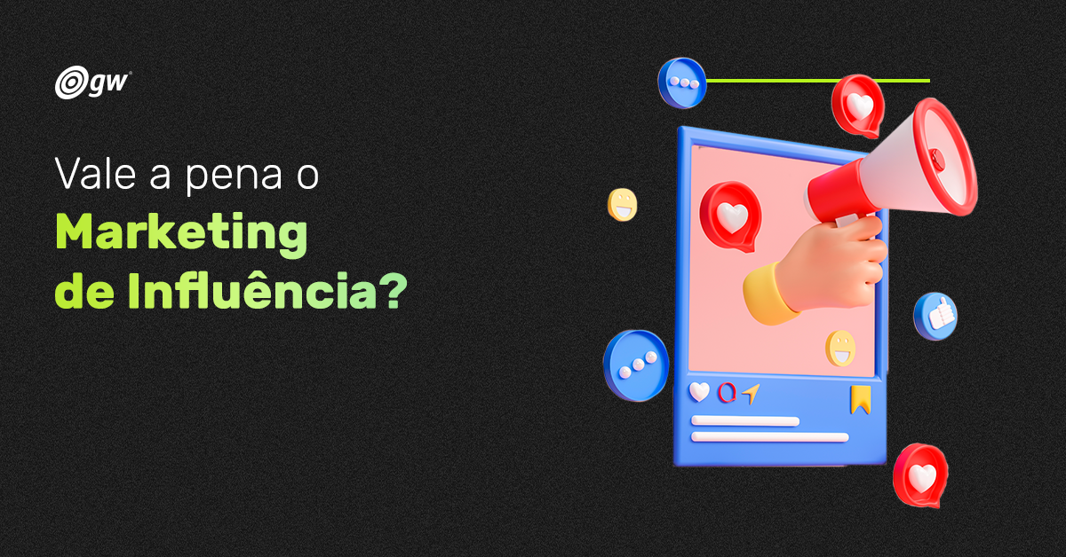 ilustração de uma mão segurando um megafone com vários emojis de coração ao redor